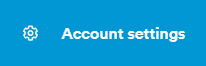 Blue button that says 'Account settings'
