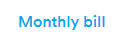 Image of menu under the heading 'Billing History' that allows users to select either Last 6 months or a year.