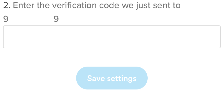 Enter SMS code