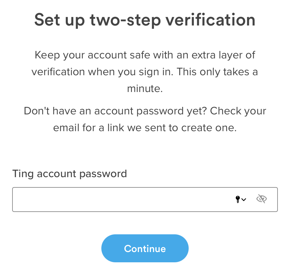 Enter your password
